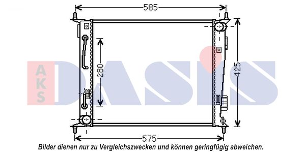 AKS DASIS radiatorius, variklio aušinimas 510161N